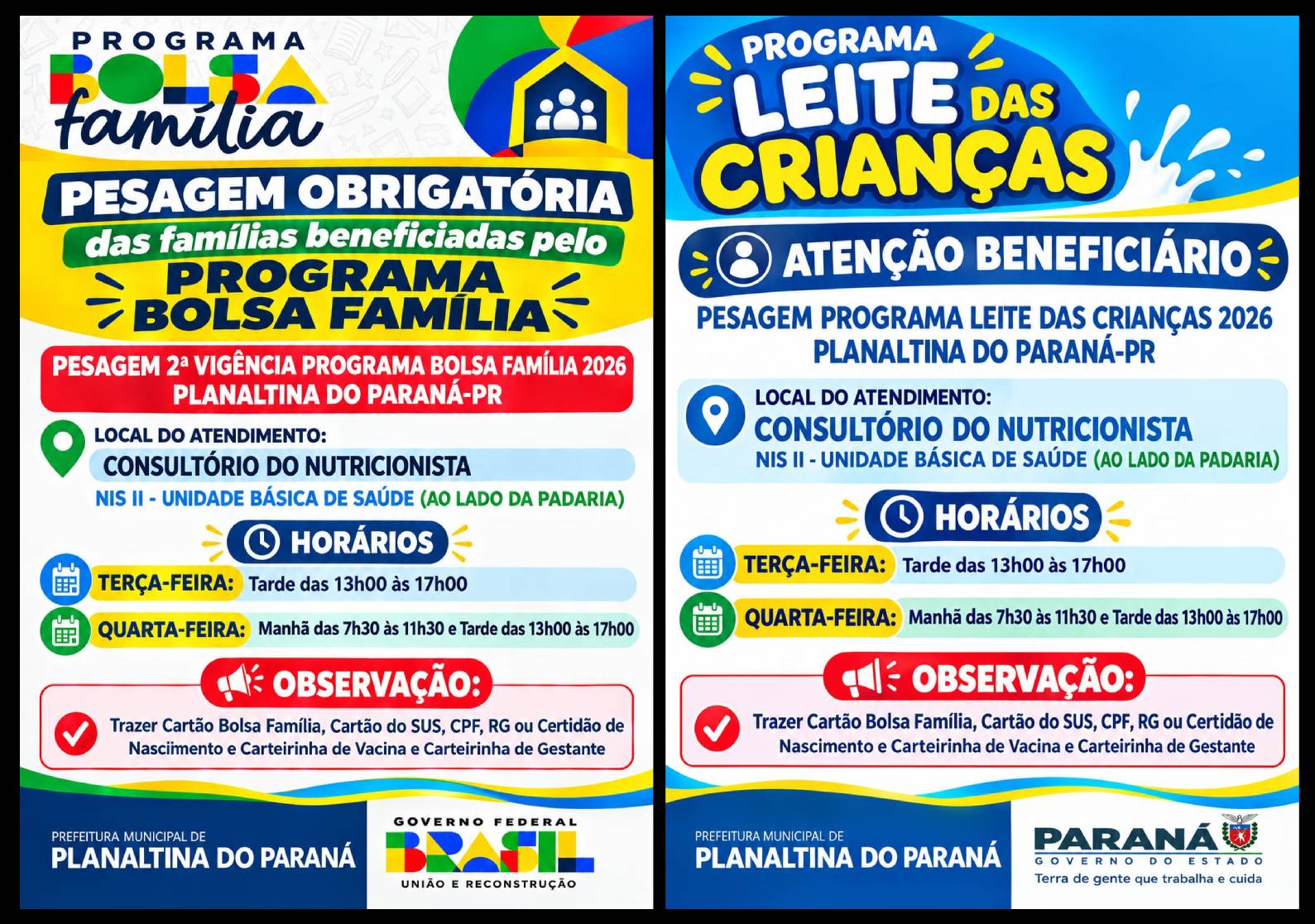 Aviso da Prefeitura Municipal de Planaltina do Paraná